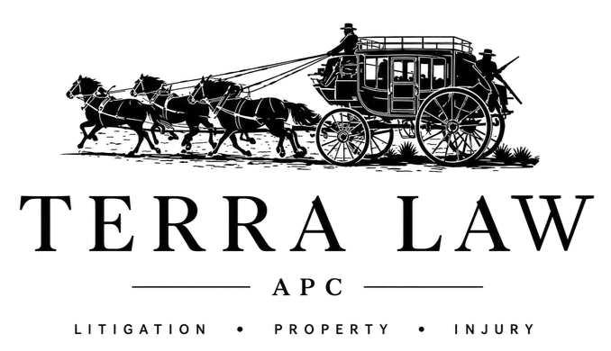 Terra Law APC logo, personal injury attorney in Brea, CA